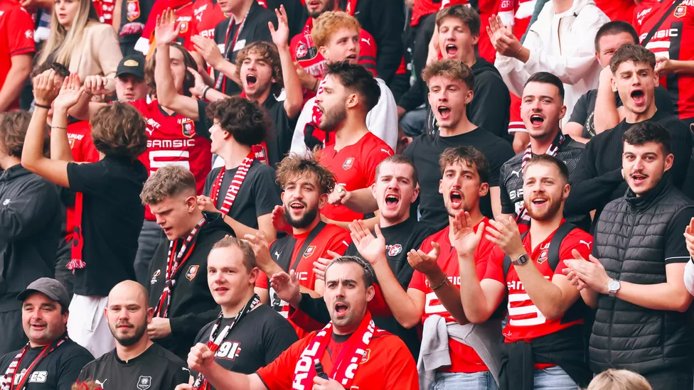 Les supporters du Stade Rennais. 