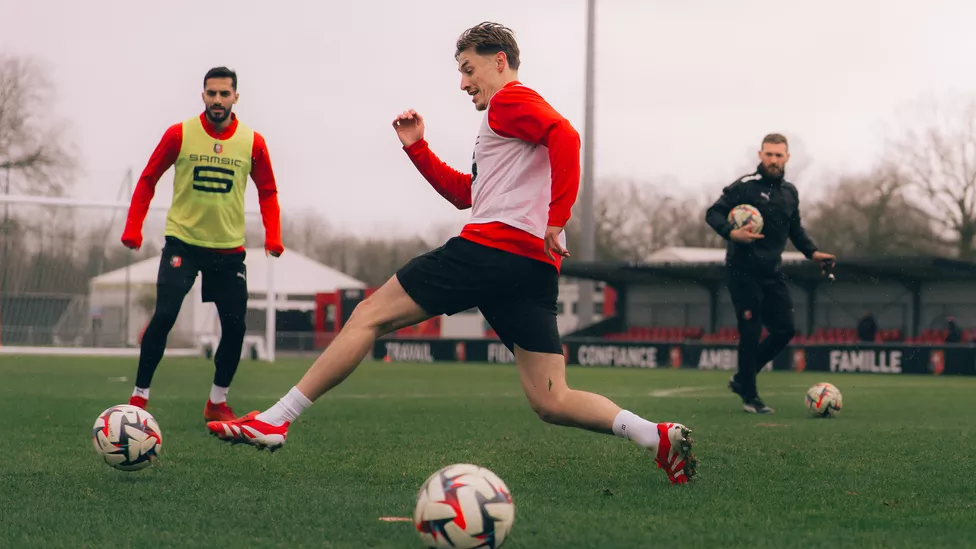 L&#039;entraînement du jour, avec le retour d&#039;Anthony Rouault