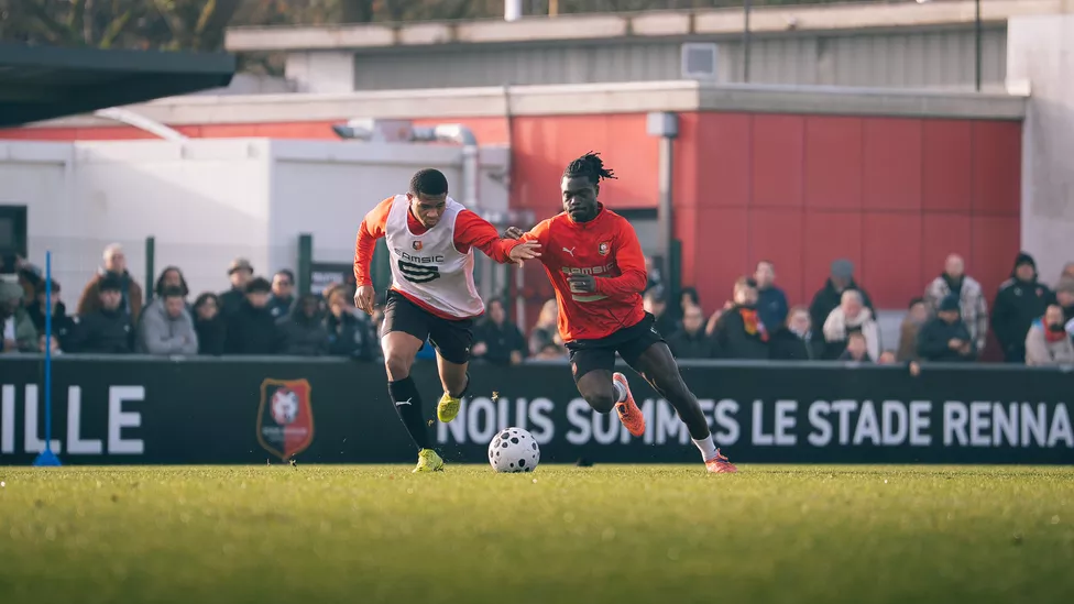 En séance devant nos supporters !