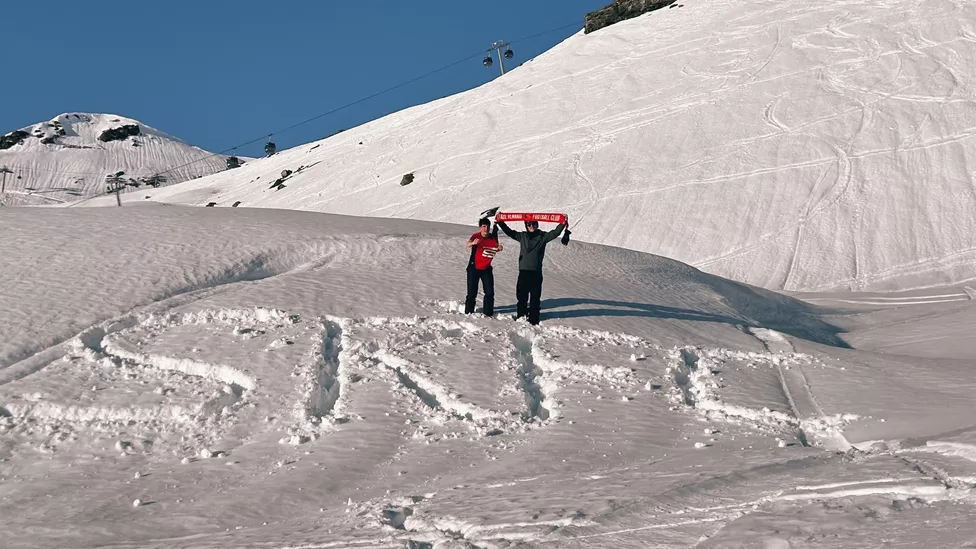 Arthus et Elouann à Val Thorens (Savoie)