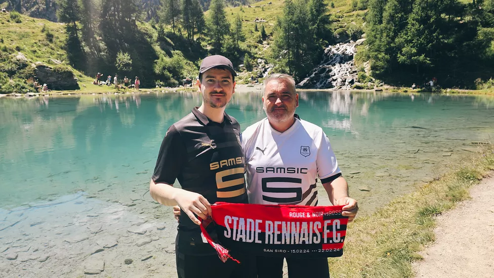 Pascal et Vaillant au Lac Bleu d'Arolla (Suisse)
