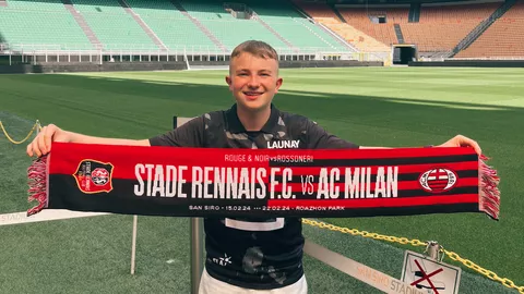 Clément à San Siro (Milan - Italie)