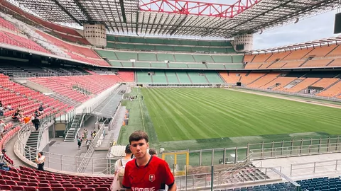 Maëlan à San Siro (Milan - Italie)