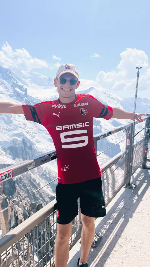 Guillaume à l’Aiguille du Midi (Haute-Savoie)