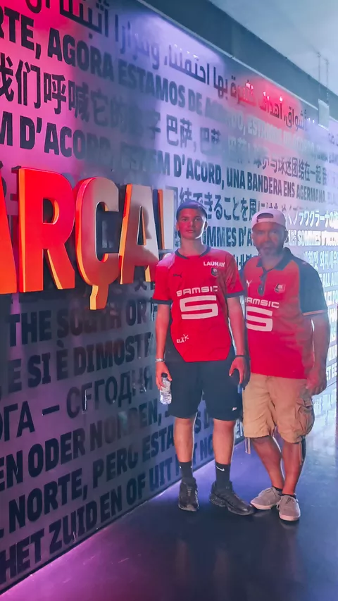 Théo et Fabien au Spotify Camp Nou (Barcelone)