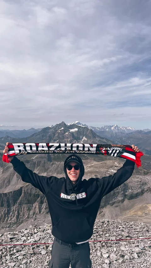 Amaury sur le Glacier de la Grande Motte (Tignes, Savoie)