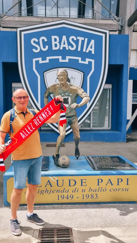 Dominique au Stade Armand-Cesari (Bastia, Corse)