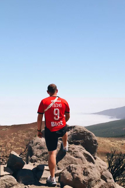Antoine au pic du Teide (Tenerife - Espagne)