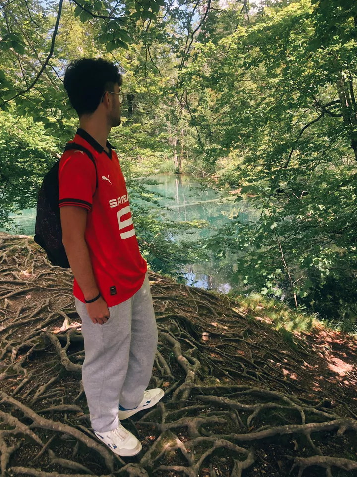 Arthur au parc national des lacs de Plitvice (Croatie)