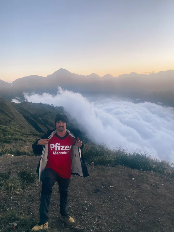 Baptiste au Mont Rinjani (Indonésie)