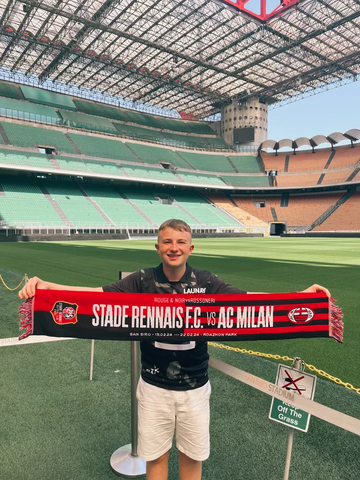 Clément à San Siro (Milan - Italie)