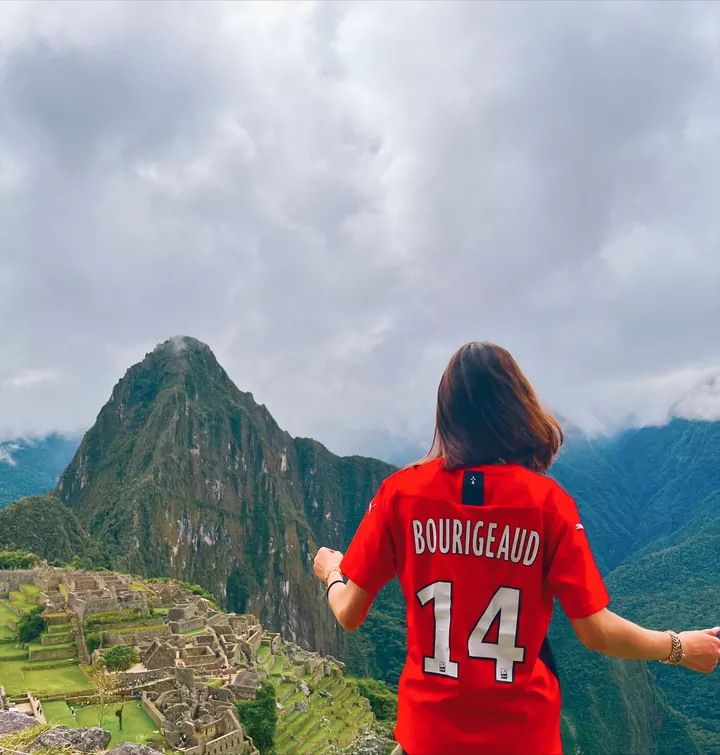 Margaux au Machu Picchu (Pérou)