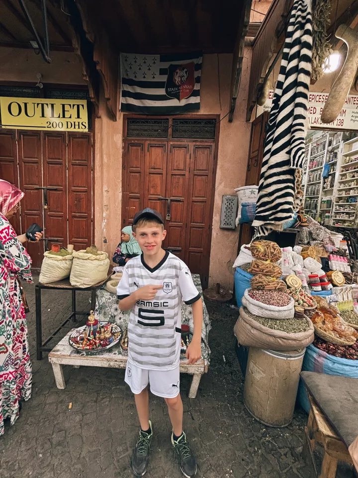 Mathis à Marrakech (Maroc)