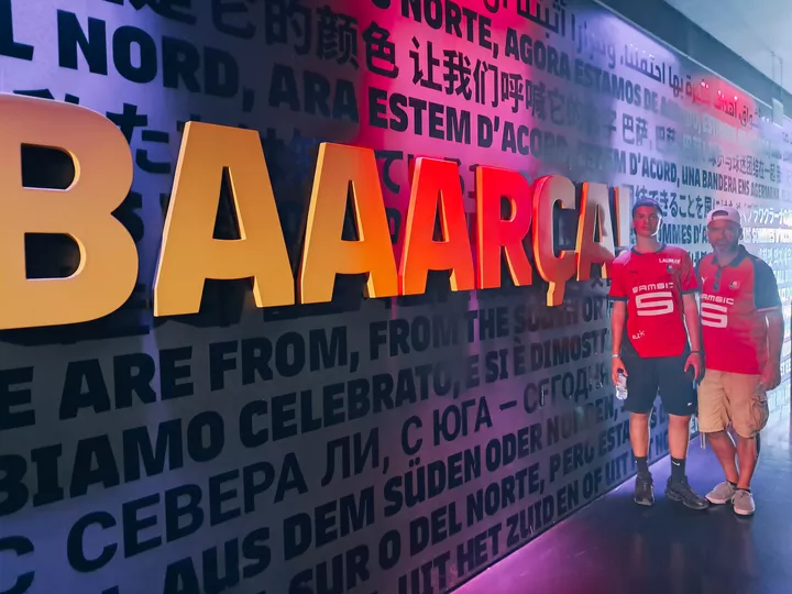 Théo et Fabien au Spotify Camp Nou (Barcelone)