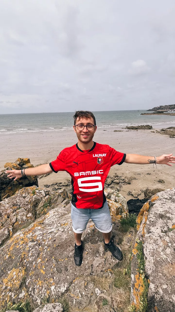 William à la plage de Caroual (Erquy)