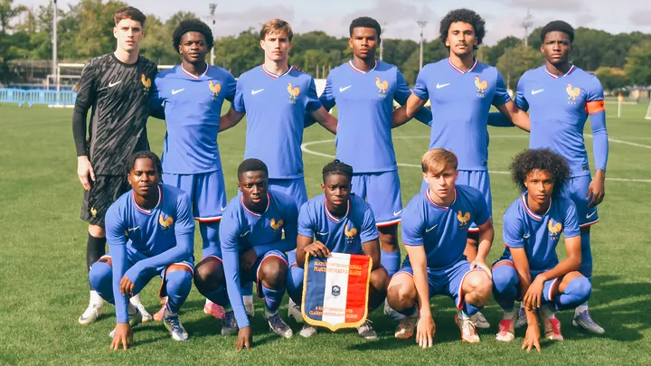 Joël-Emmanuel Coulibaly avec l'Equipe de France U19