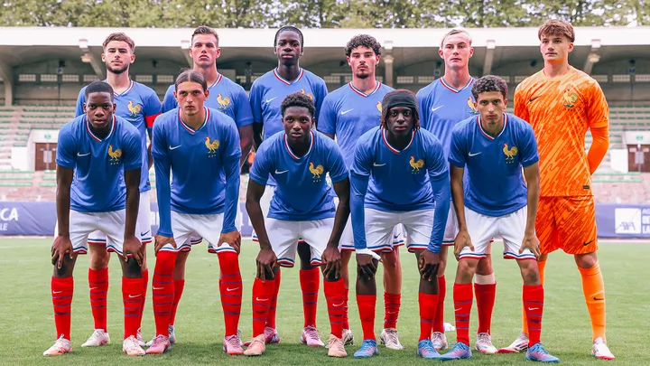 Ruben Lomet et Mohammed Chebbi avec l'Equipe de France U18