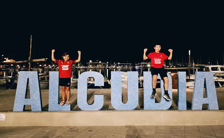 Noë et Adèle à Palma de Majorque (Espagne)
