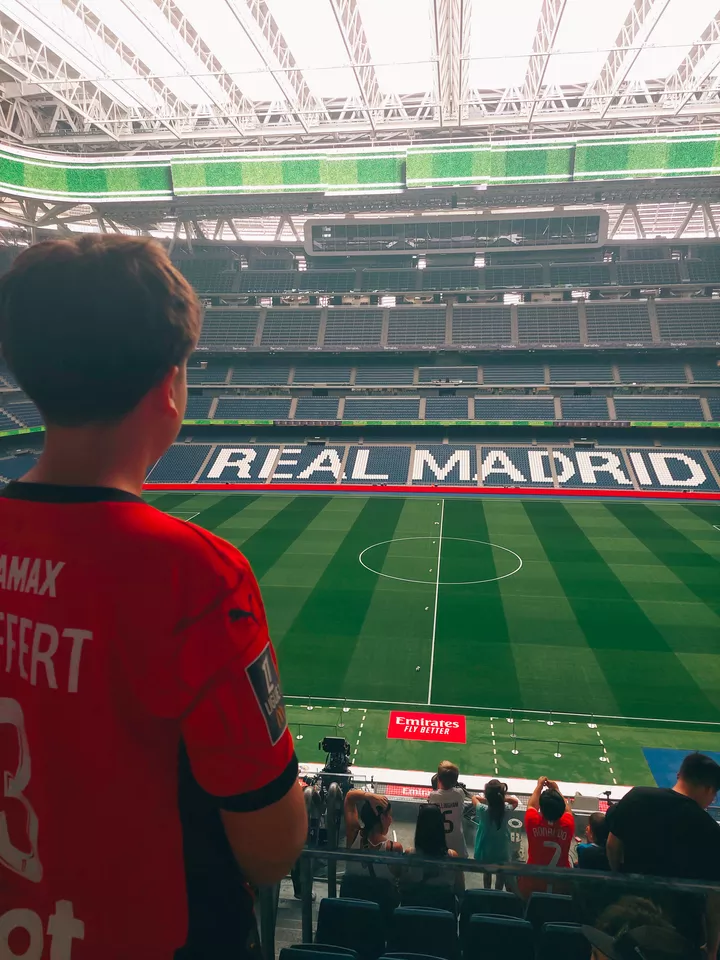 À Santiago Bernabéu (Madrid - Espagne)