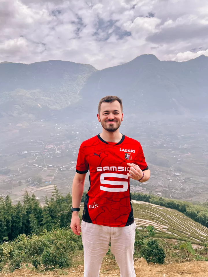 Gabin aux rizières de Sapa (Vietnam)