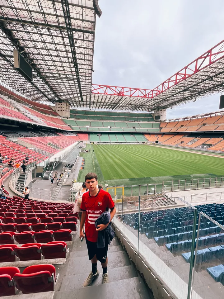 Maëlan à San Siro (Milan - Italie)