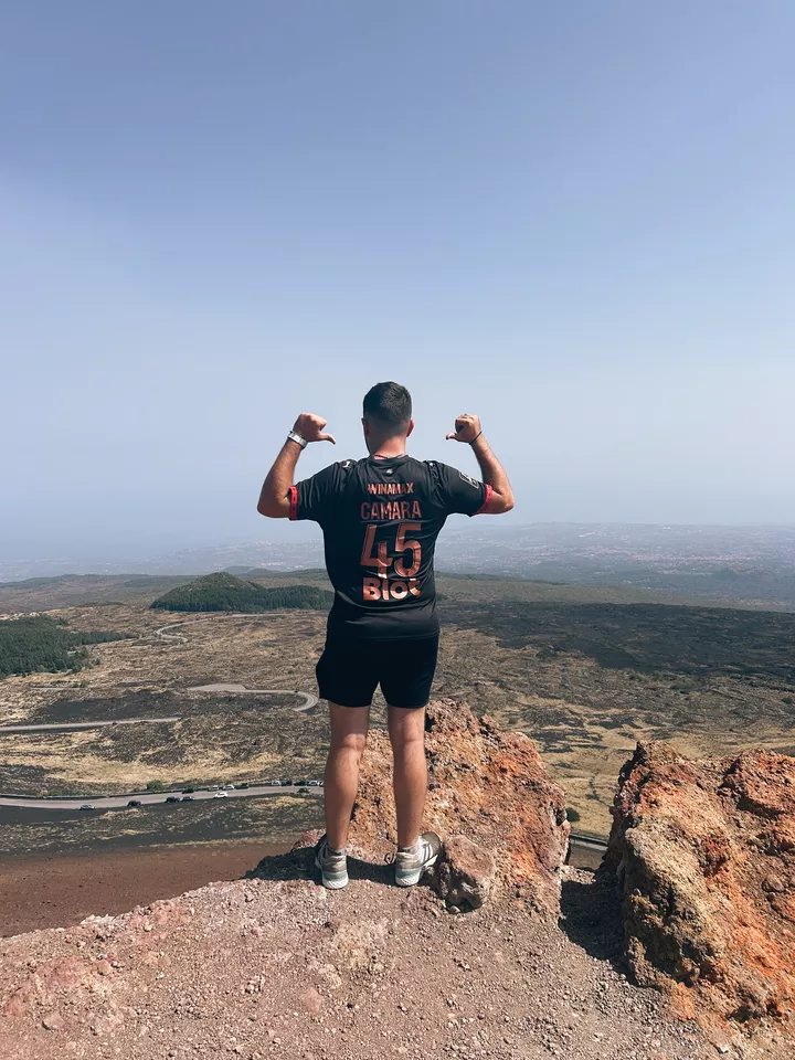Mathis sur le volcan de l'Etna (Sicile)