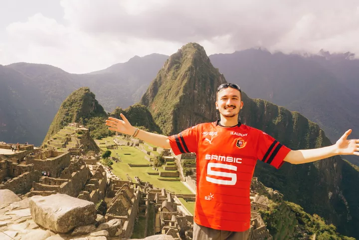 Victor au Machu Picchu (Pérou)