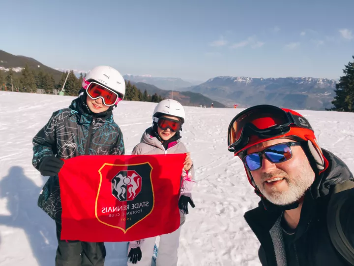 Paul, Léonie et Guillaume aux Sept Laux (Isère)