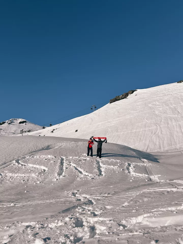 Arthus et Elouann à Val Thorens (Savoie)