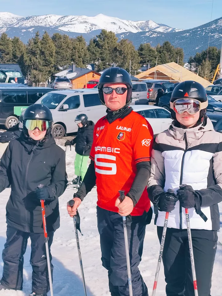 Chloé, Nicolas et Léonie aux Angles (Pyrénées-Orientales)