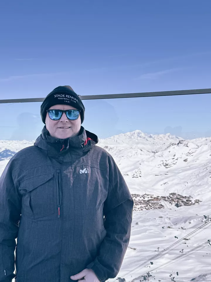 Lionel à La cime de Caron (Savoie)