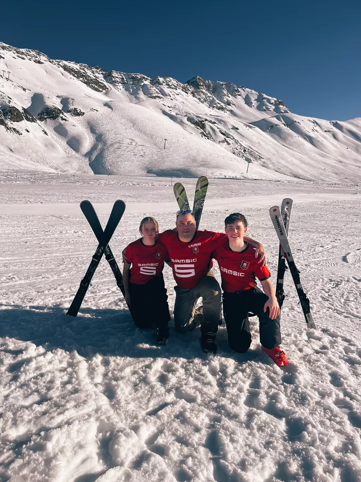 Loïs, Sébastien et Rose à Saint François Longchamp (Savoie)
