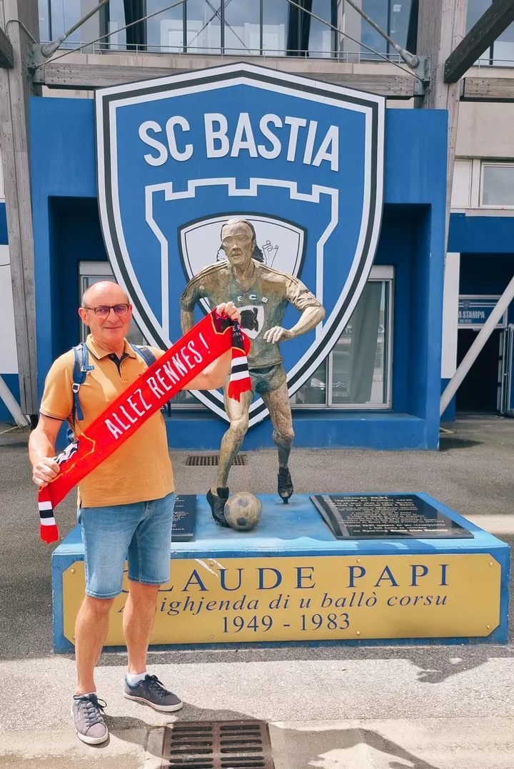 Dominique au Stade Armand-Cesari (Bastia, Corse)