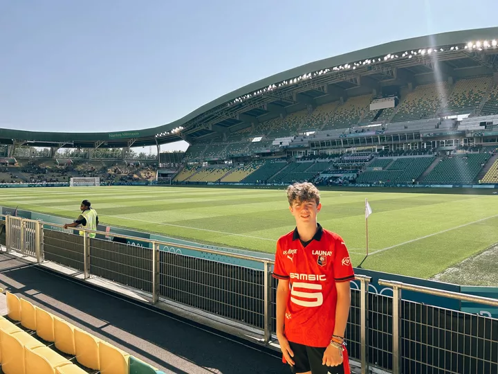 Léo au stade de la Beaujoire (Nantes)