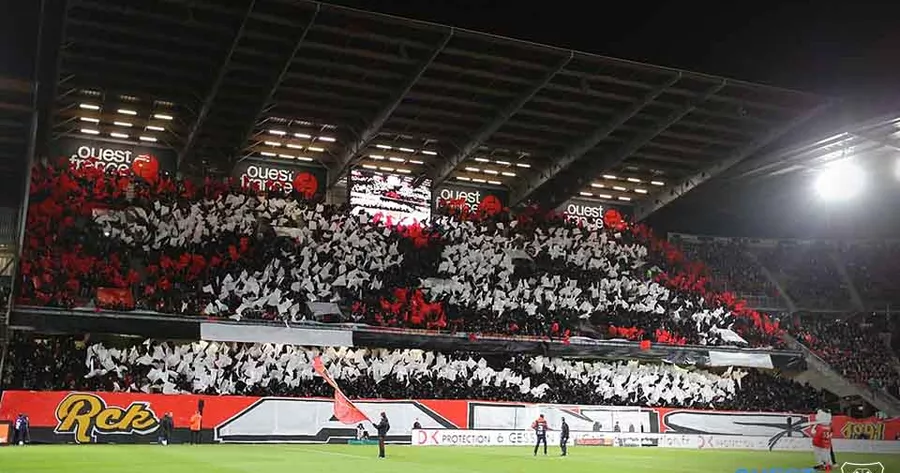 Autocollant Supporter RCK Rennes - Écharpe Ultra, Stade Rennais FC, SRFC