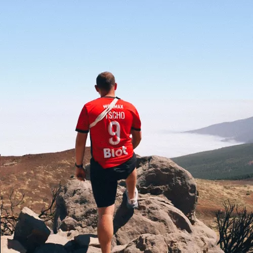 Antoine au pic du Teide (Tenerife - Espagne)