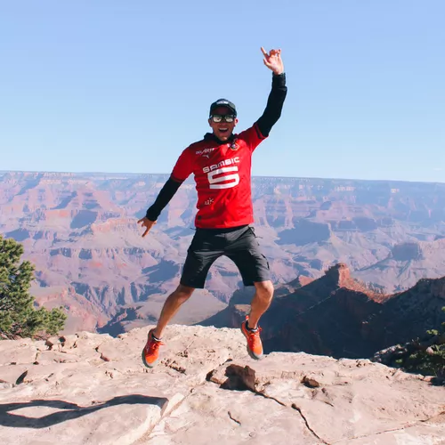 Sylvain au Grand Canyon dans l’Ouest américain