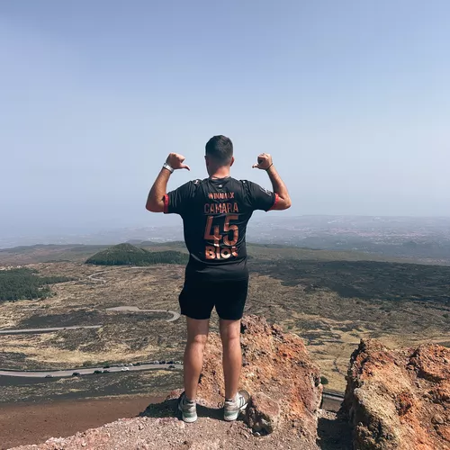 Mathis sur le volcan de l'Etna (Sicile)