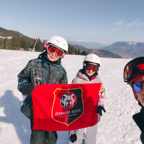 Paul, Léonie et Guillaume aux Sept Laux (Isère)