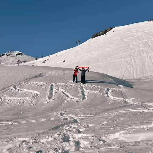 Arthus et Elouann à Val Thorens (Savoie)