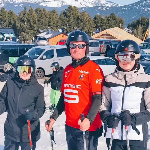 Chloé, Nicolas et Léonie aux Angles (Pyrénées-Orientales)
