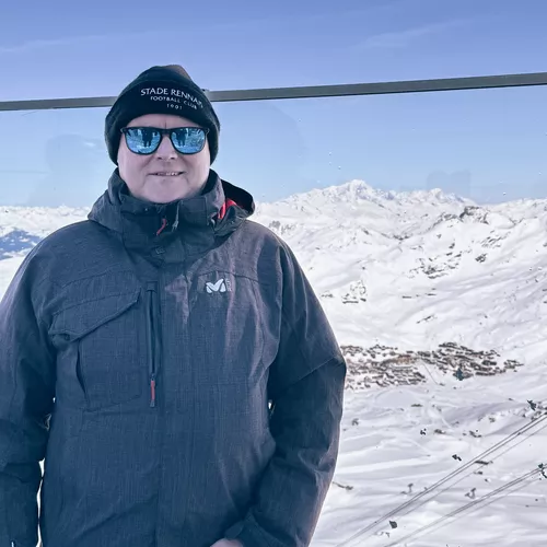 Lionel à La cime de Caron (Savoie)