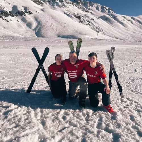 Loïs, Sébastien et Rose à Saint François Longchamp (Savoie)